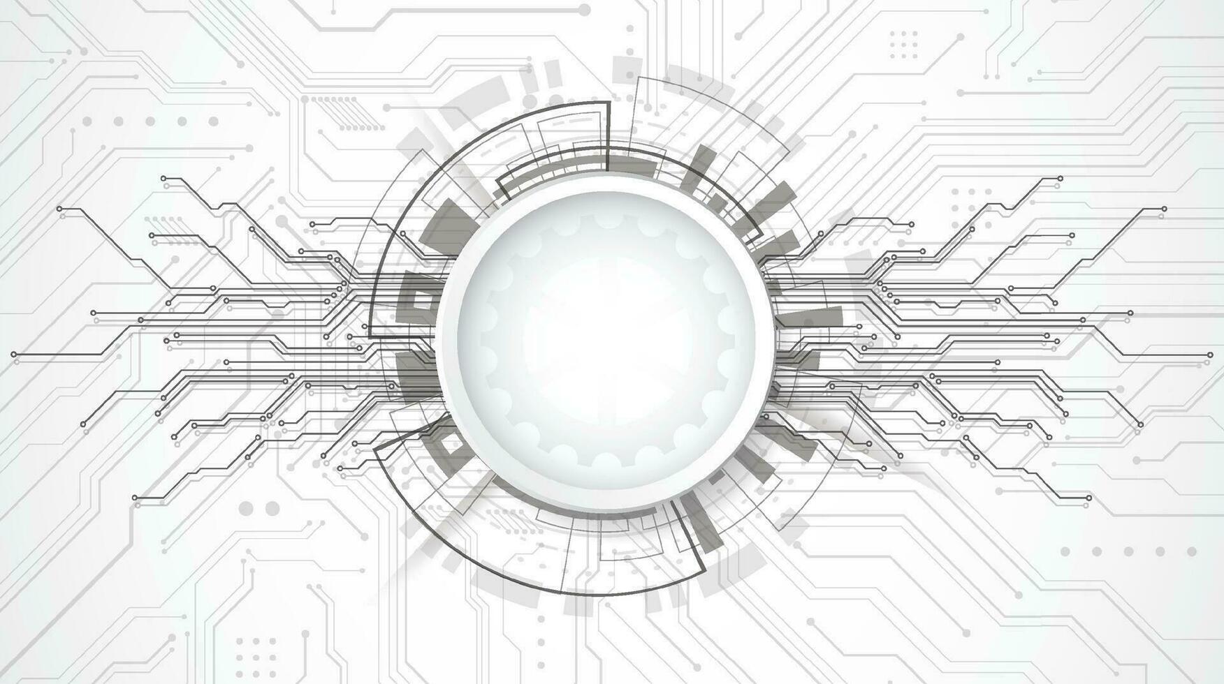 Abstract 3d design background with technology dot and line circuit board texture. Modern engineering, futuristic, science communication concept. Vector illustration