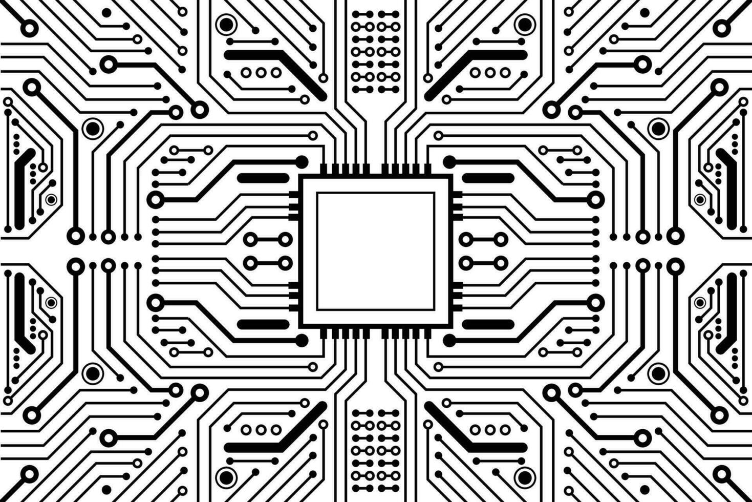 Fondo abstracto con textura de placa de circuito de tecnología. Ilustración de la placa base electrónica. concepto de comunicación e ingeniería. ilustración vectorial vector