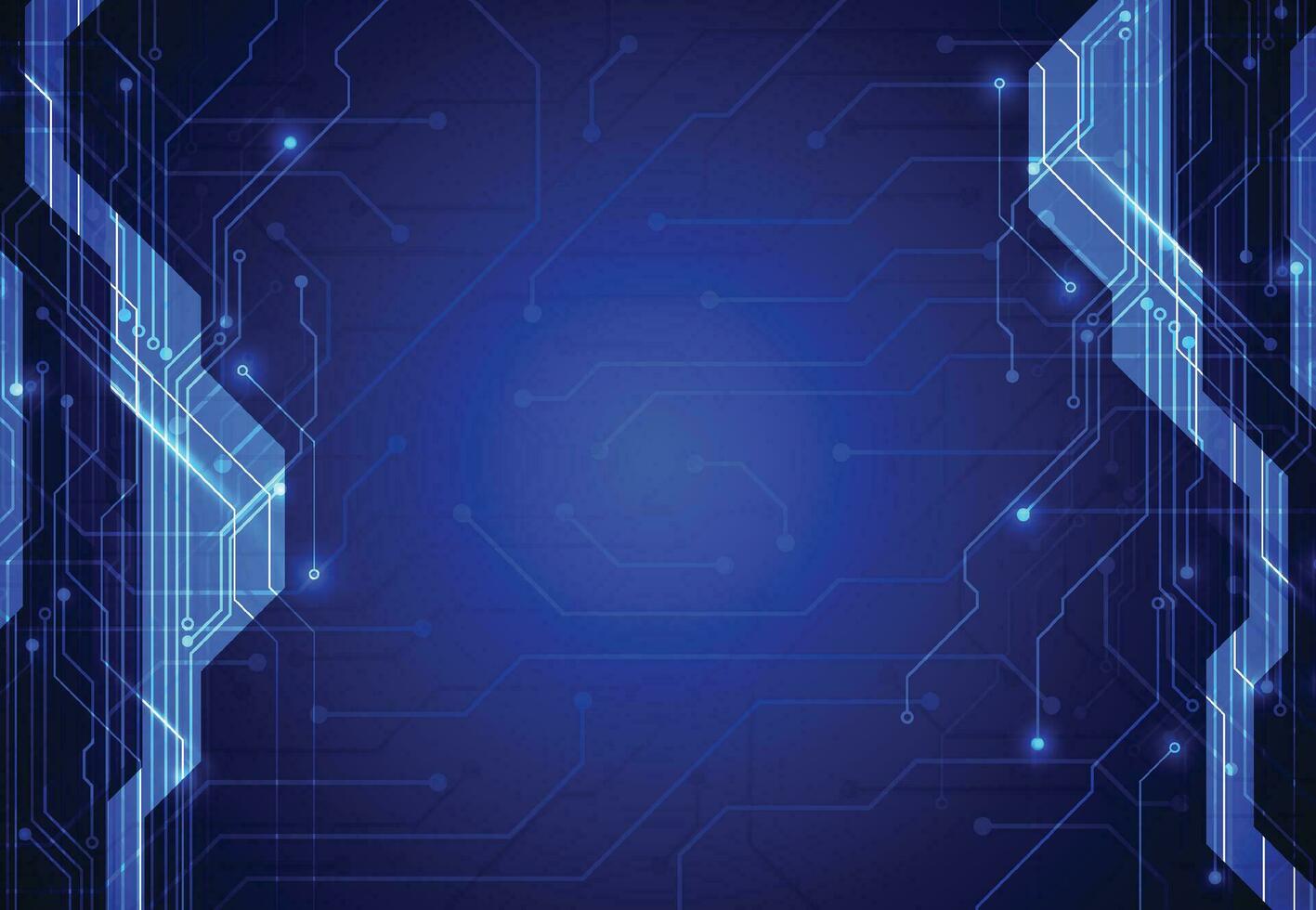 Abstract background with technology circuit board texture. Artificial intelligence electronic board. Communication and engineering concept. Vector illustration
