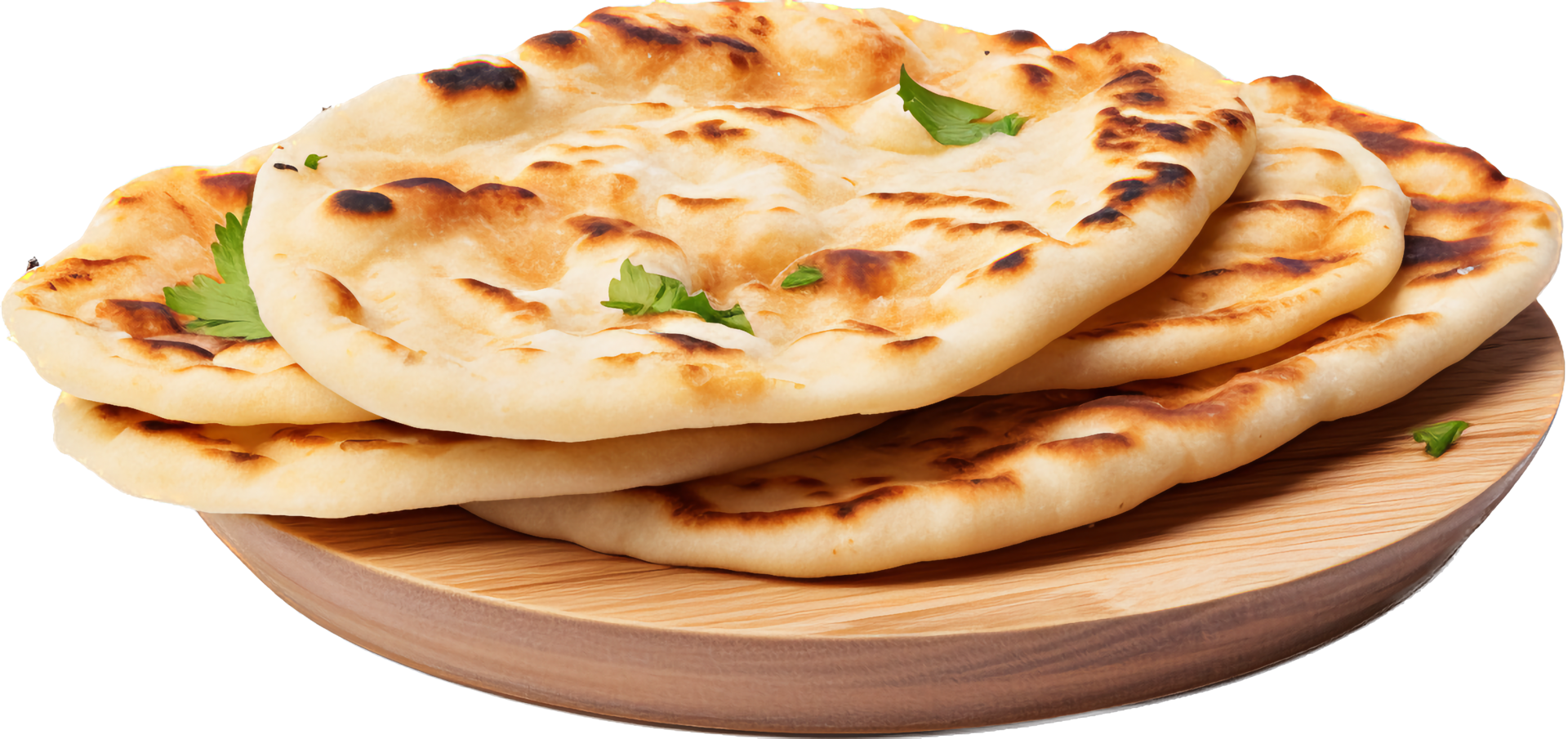 Naan png with AI generated.