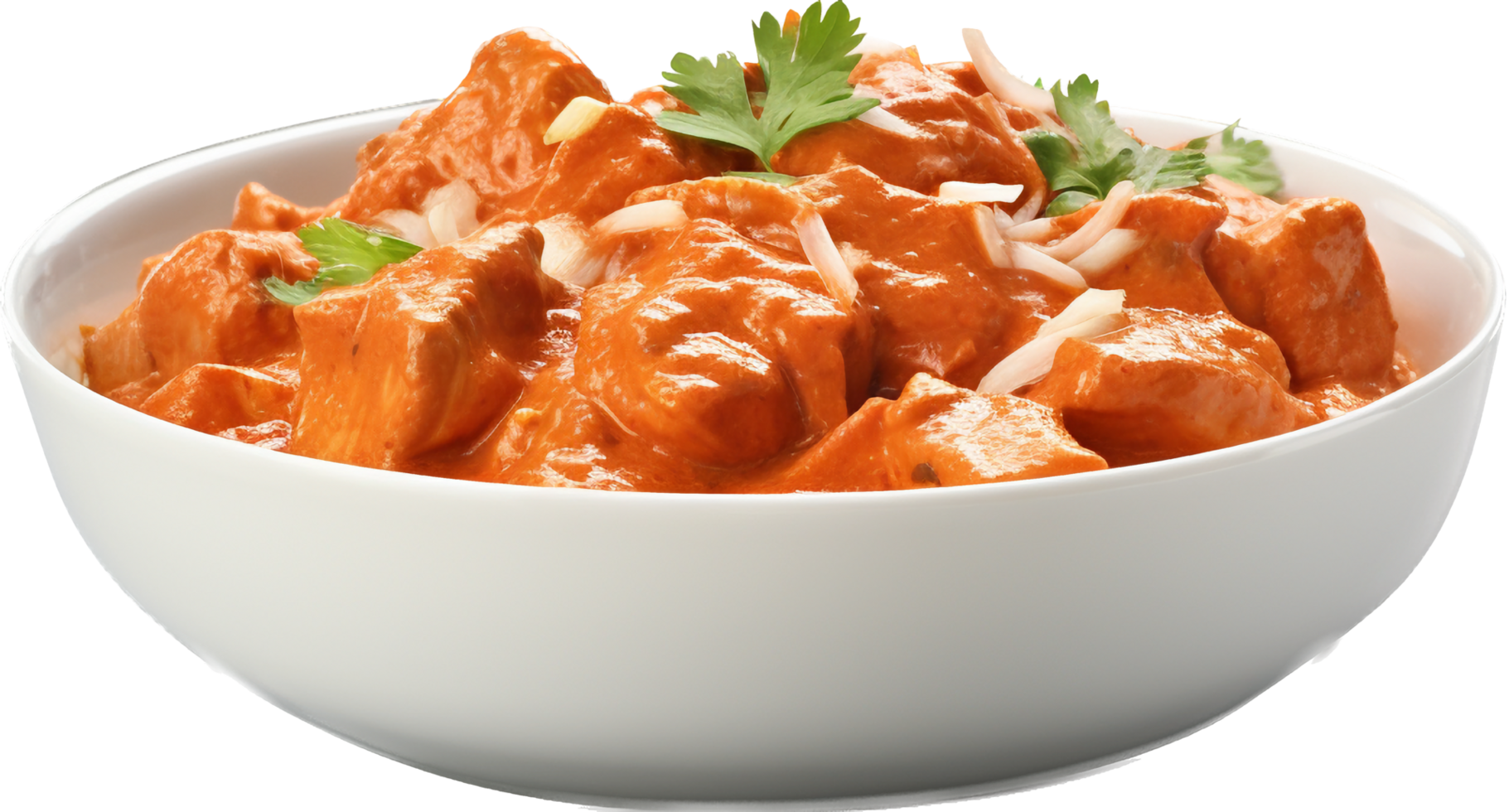 Butter chicken png with AI generated.