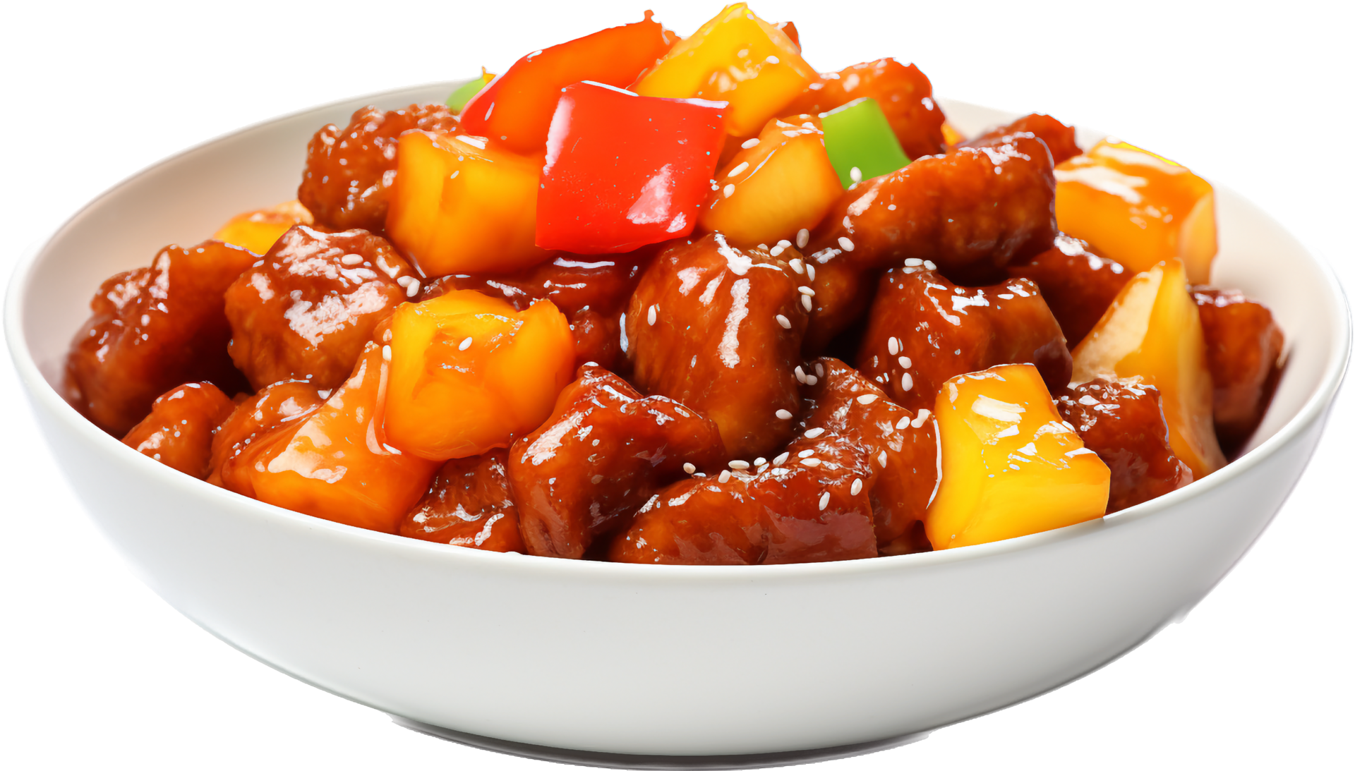 Sweet and sour pork with . 25269644 PNG