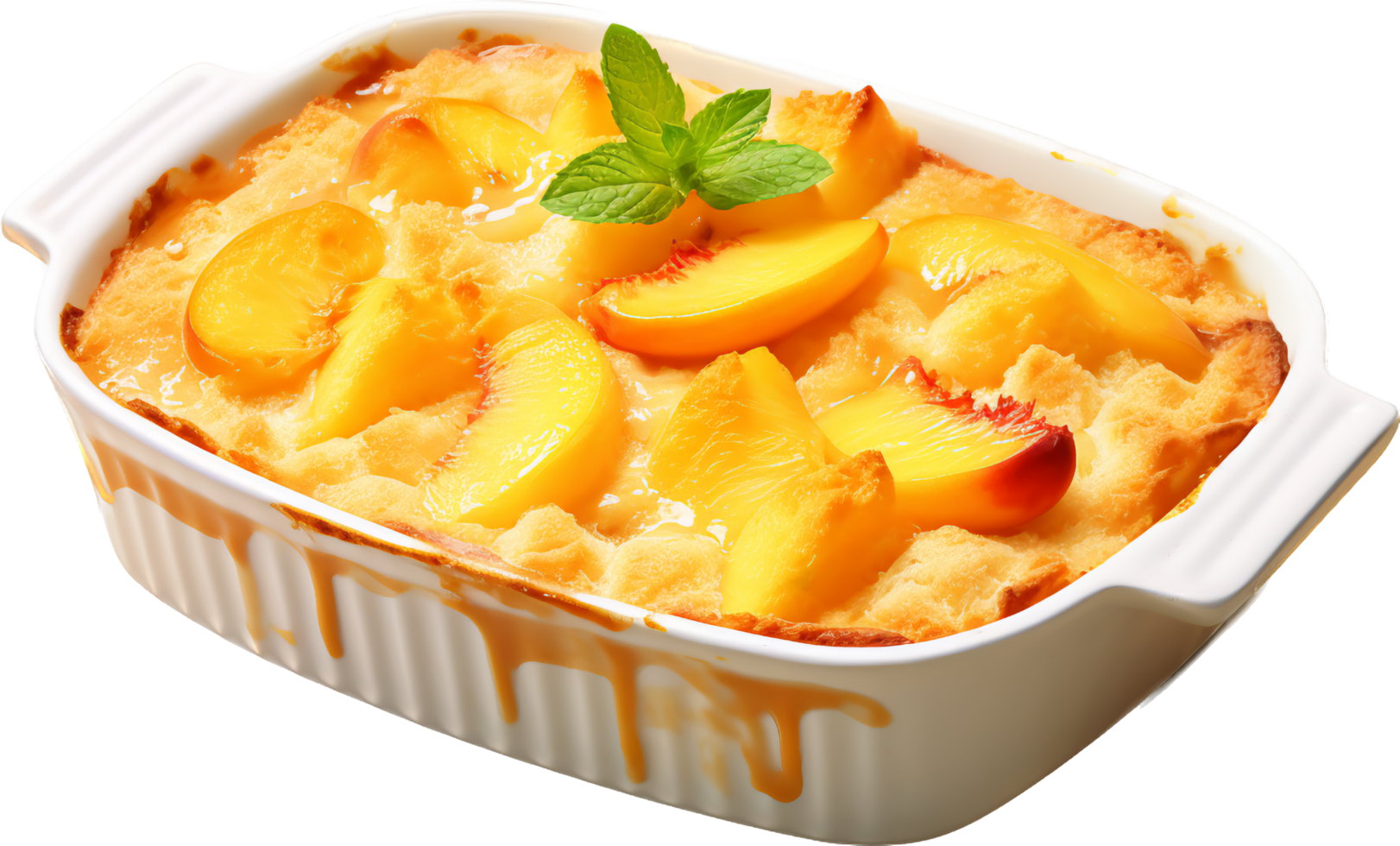 Peach Cobbler with png