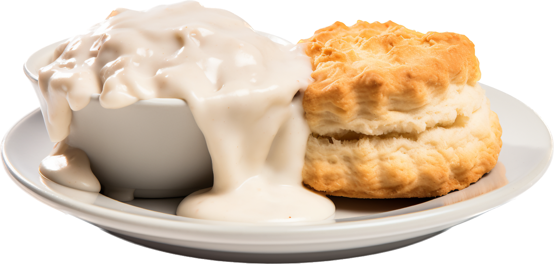 Biscuits and gravy with . 25269660 PNG