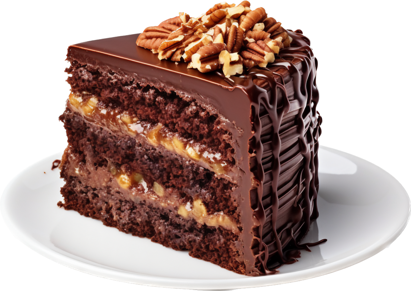 German chocolate cake png with AI generated.