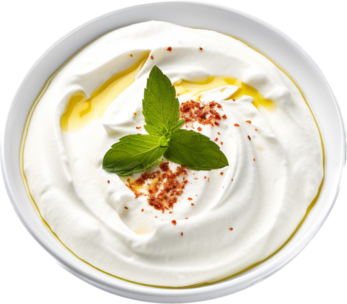 Labneh png with AI generated.