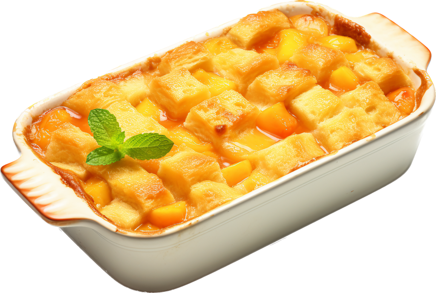 Peach Cobbler with png