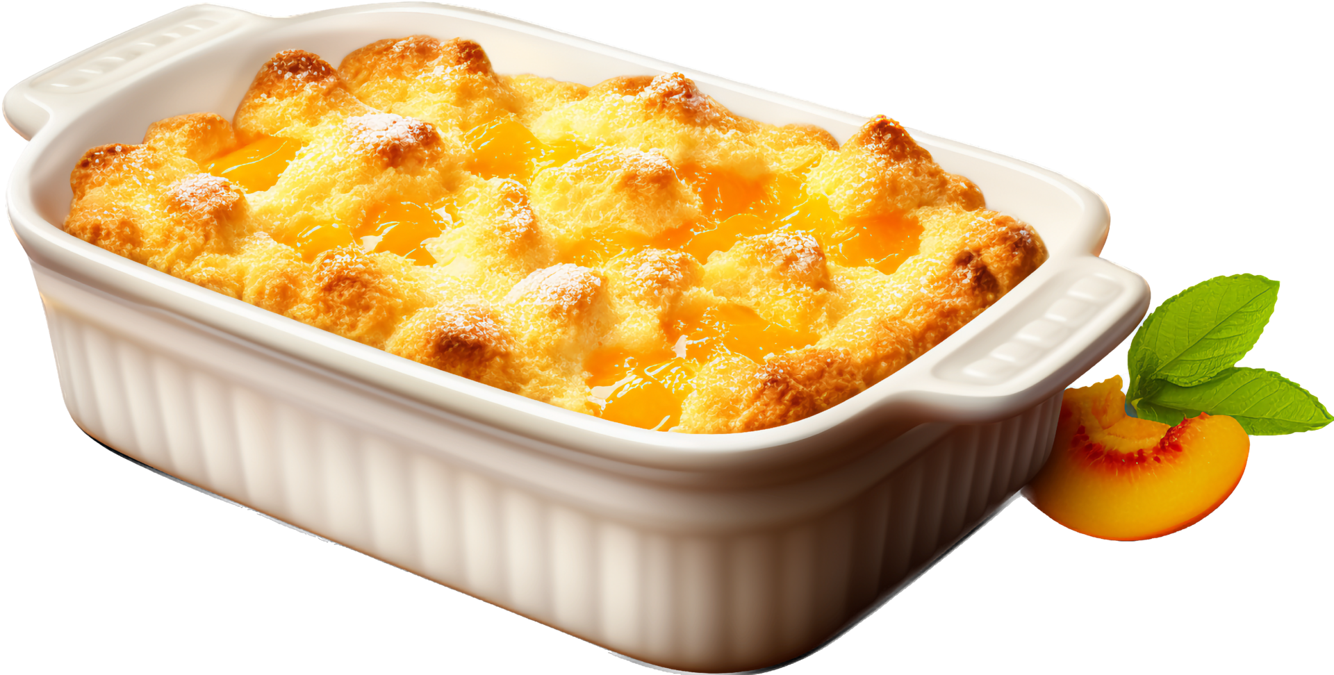 Peach Cobbler with png