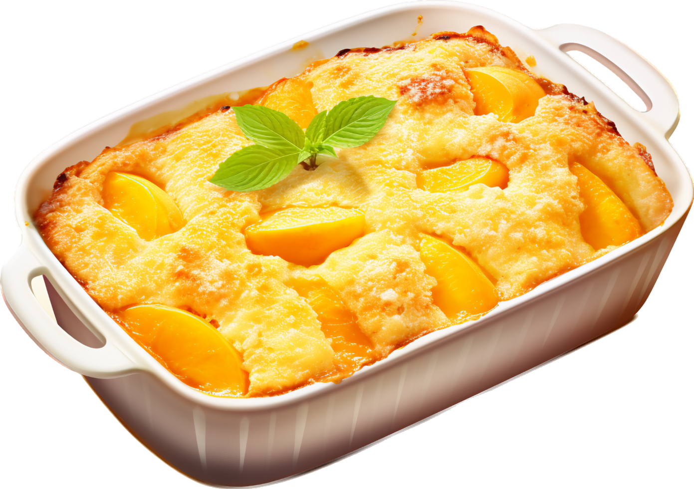 Peach Cobbler with png