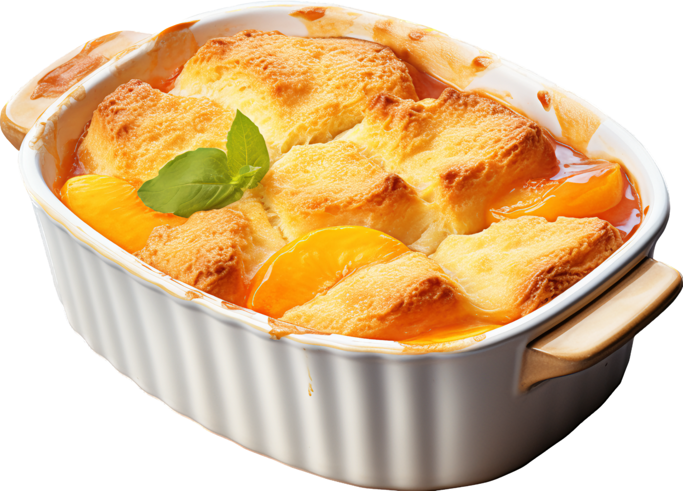 Peach Cobbler with png