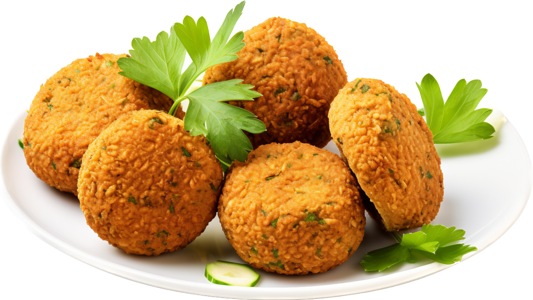 Falafel png with AI generated.