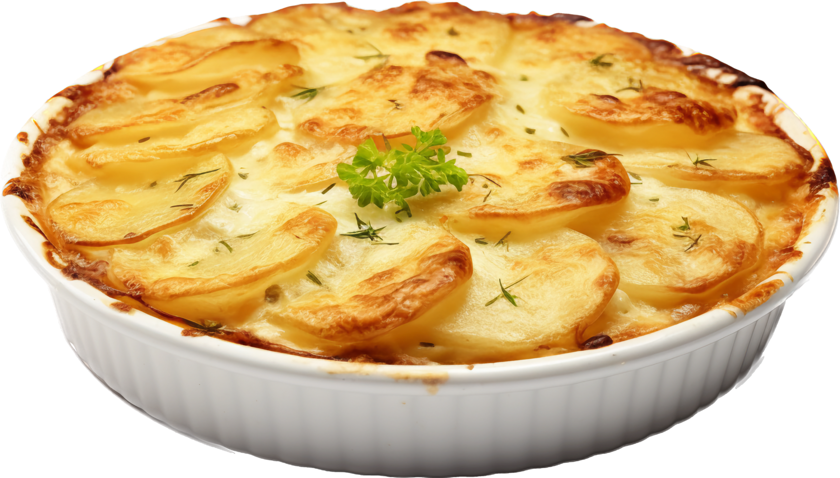 Gratin dauphinois png with AI generated.