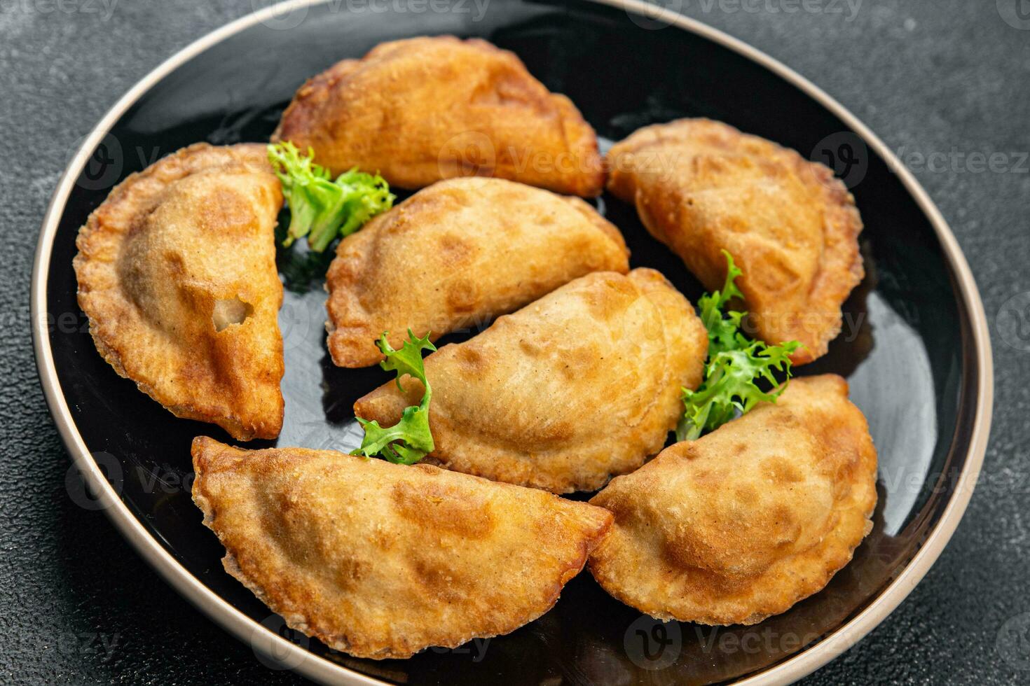empanadas meat pie stuffed meal food snack on the table copy space food background rustic top view photo