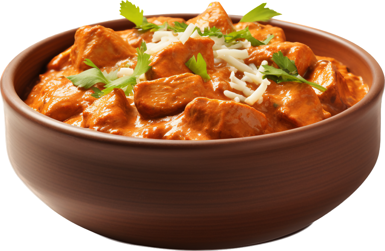 Butter chicken png with AI generated.