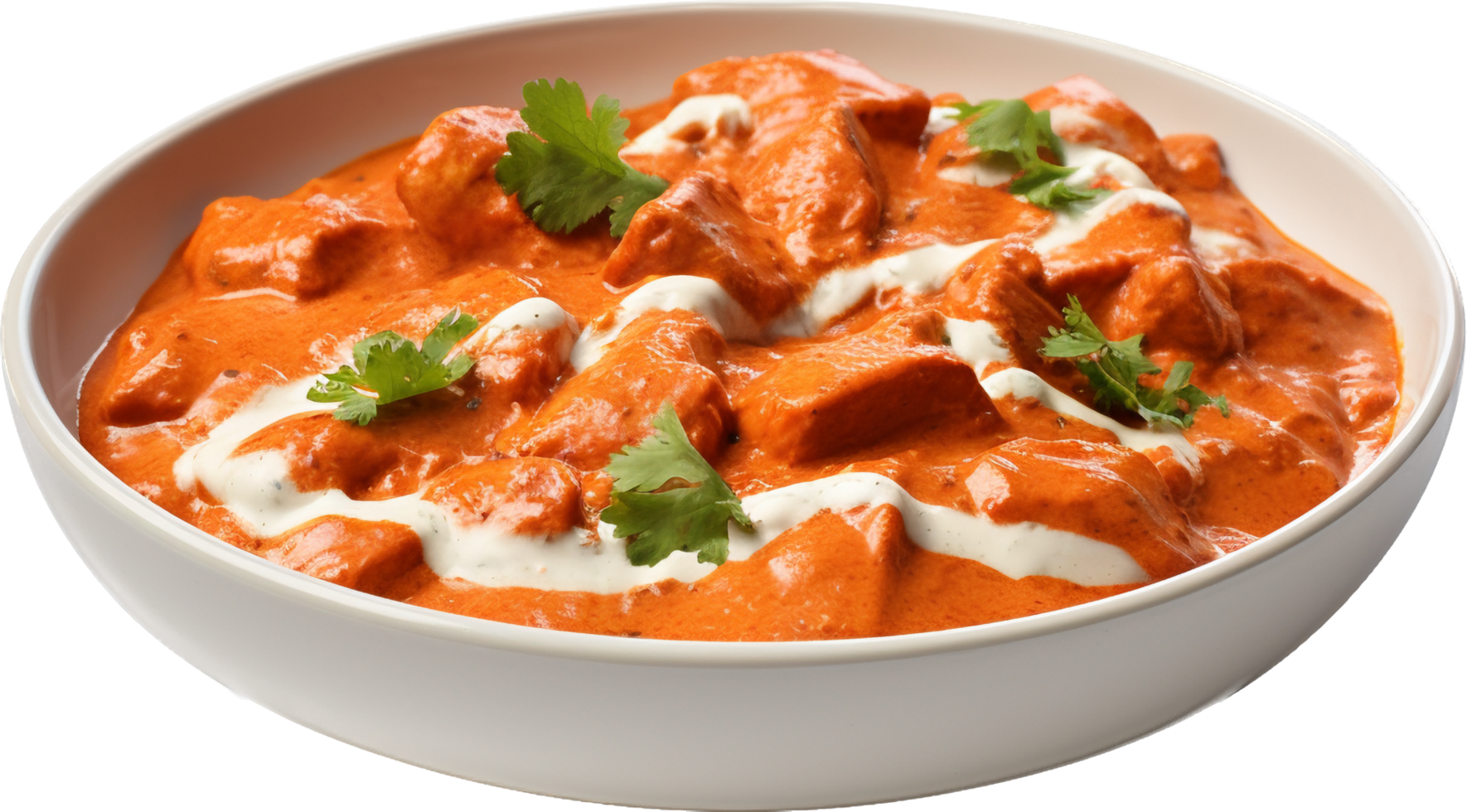 Butter chicken png with AI generated.