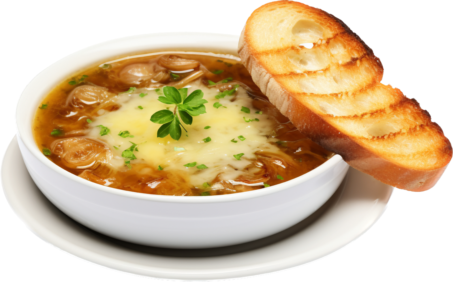 cebolla sopa png con ai generado.