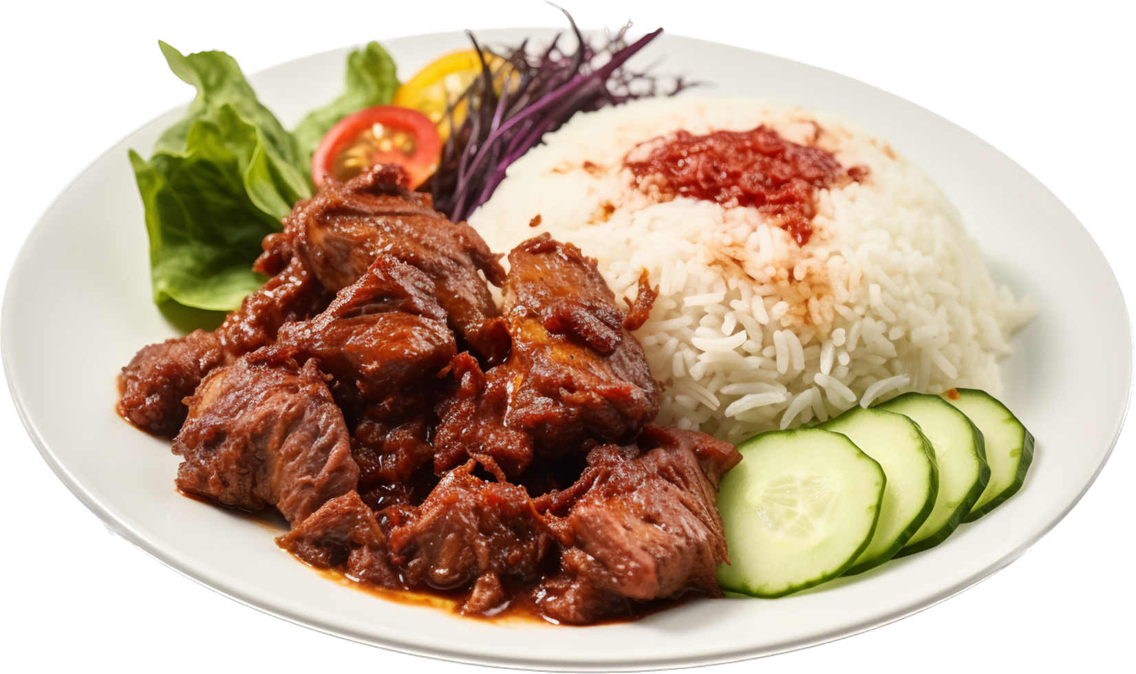 Nasi rawon with . png