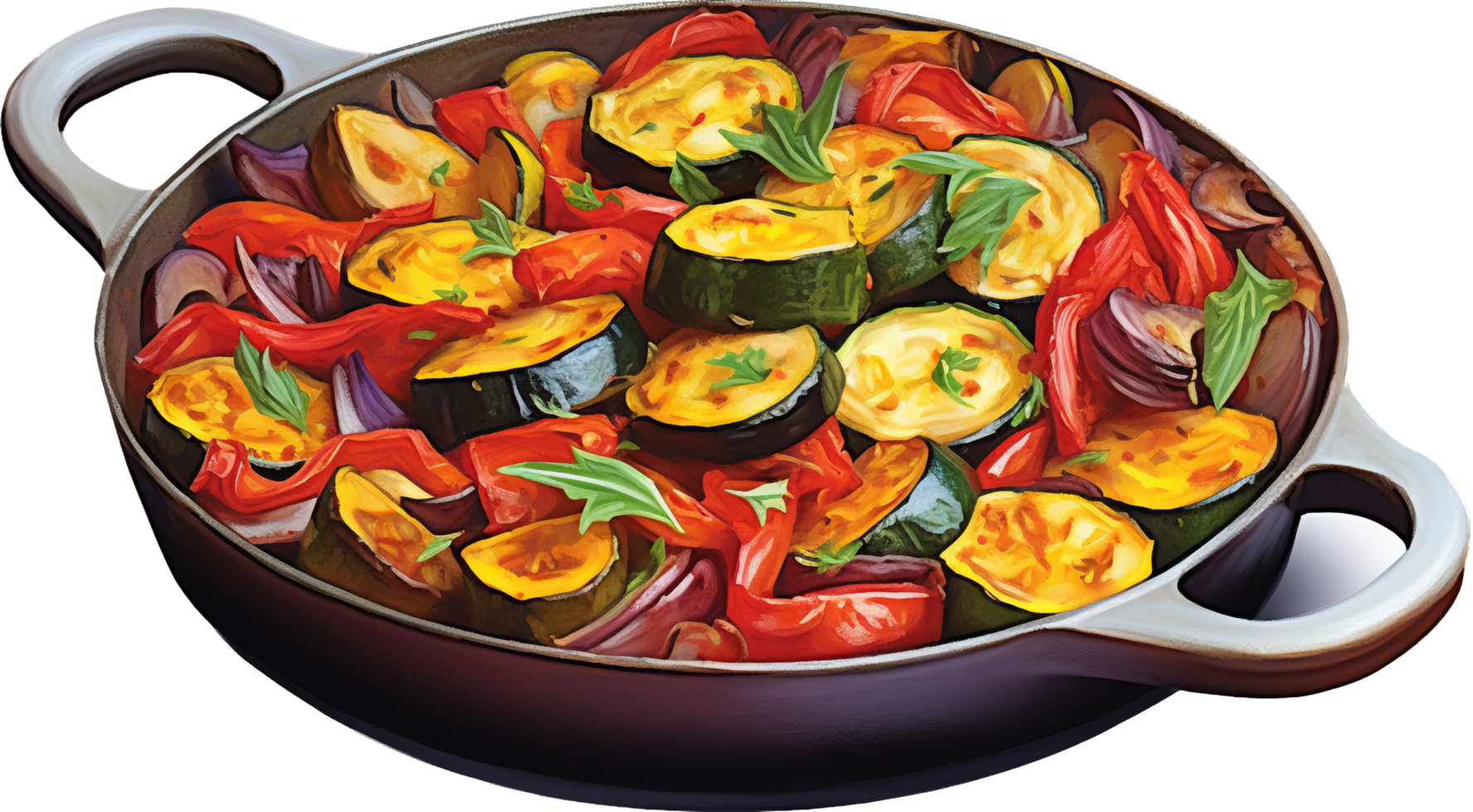 Ratatouille png mit ai generiert.