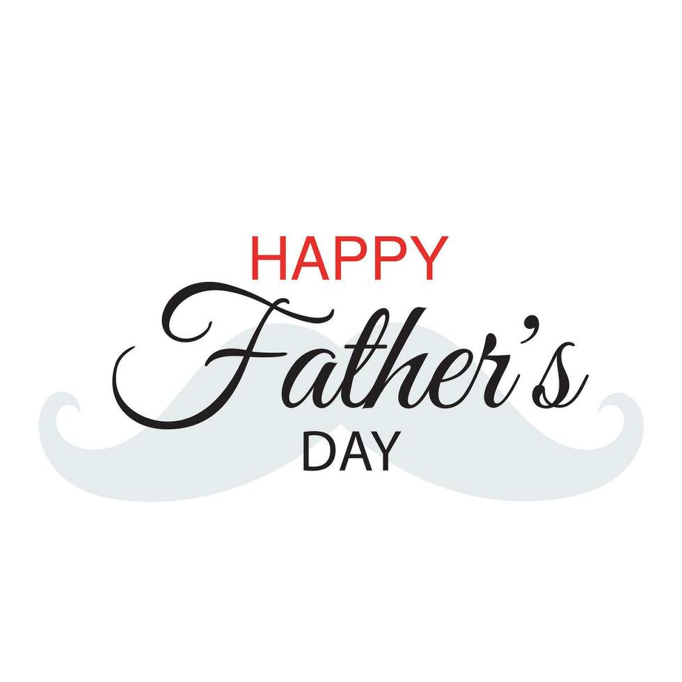 Happy Fathers Day  Typography Vector Text design