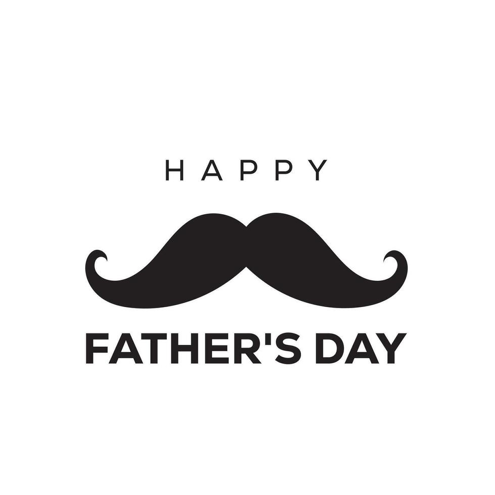 Happy Fathers Day  Typography Vector Text design