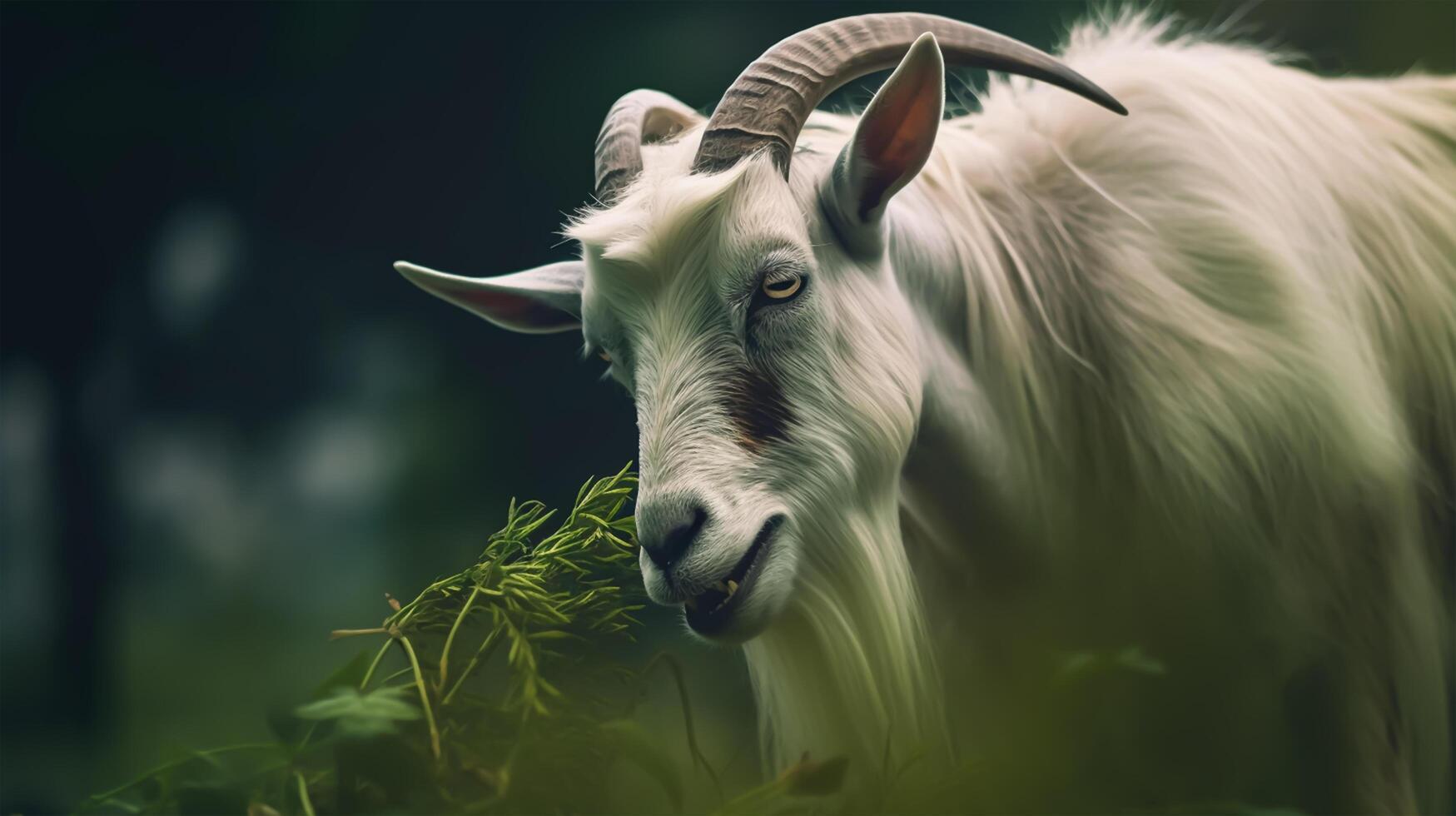 goat photo. Eid ul adha concept. photo