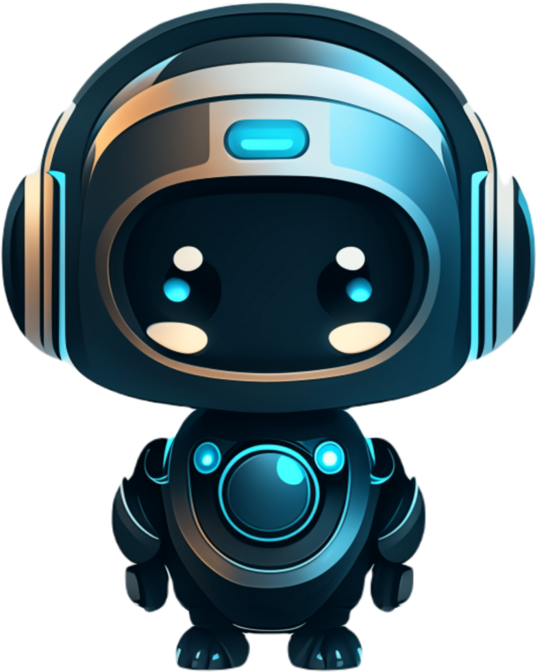 Roboter Chatbot. generativ ai png