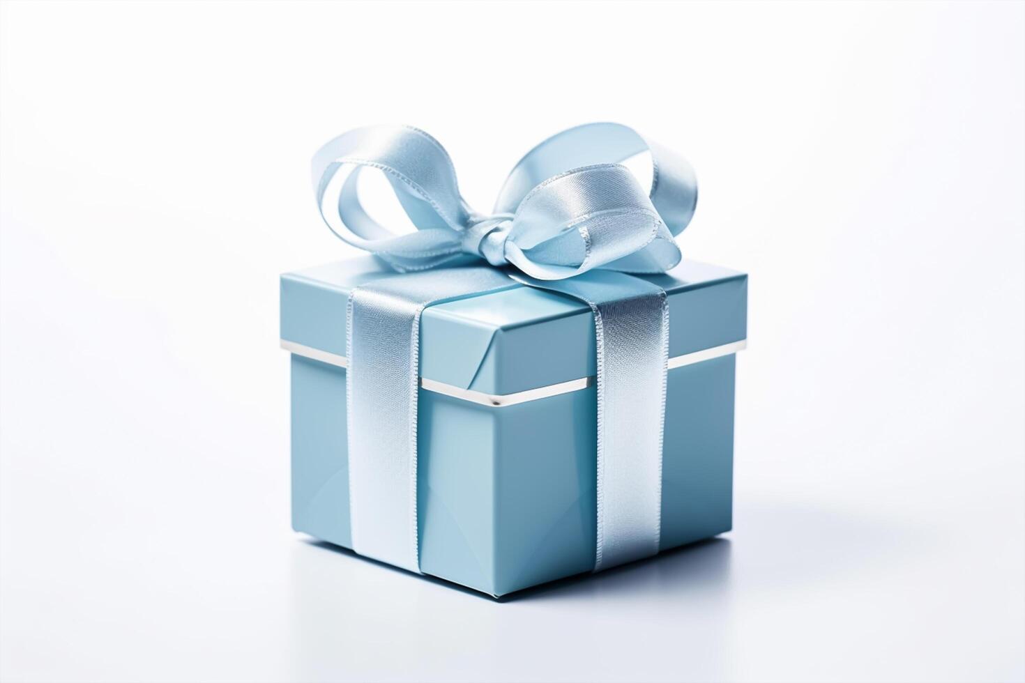 Gift box on isolated white. Father's day concept. photo