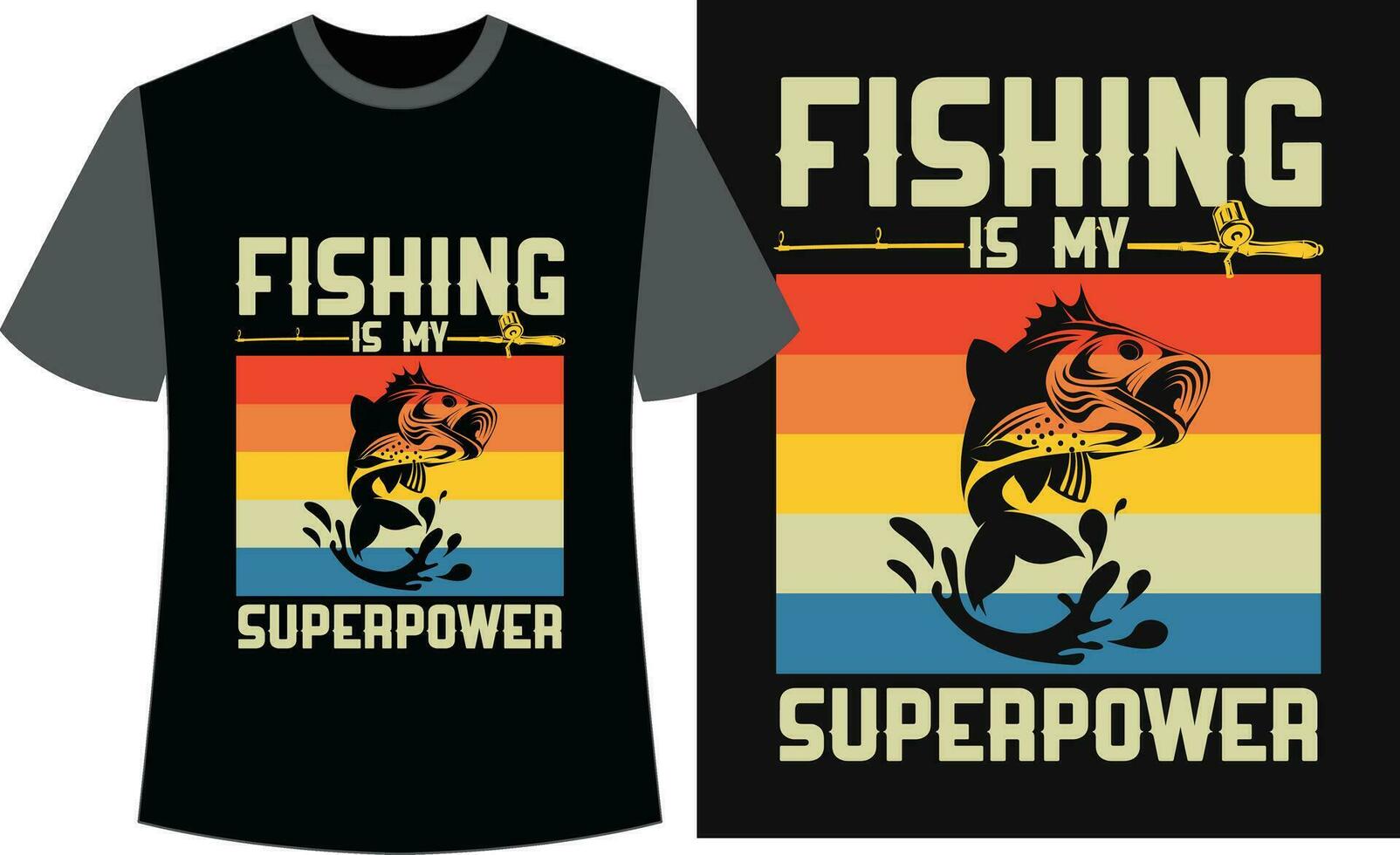 Typography Fishing T-shirt Design. Fishing Vector Design