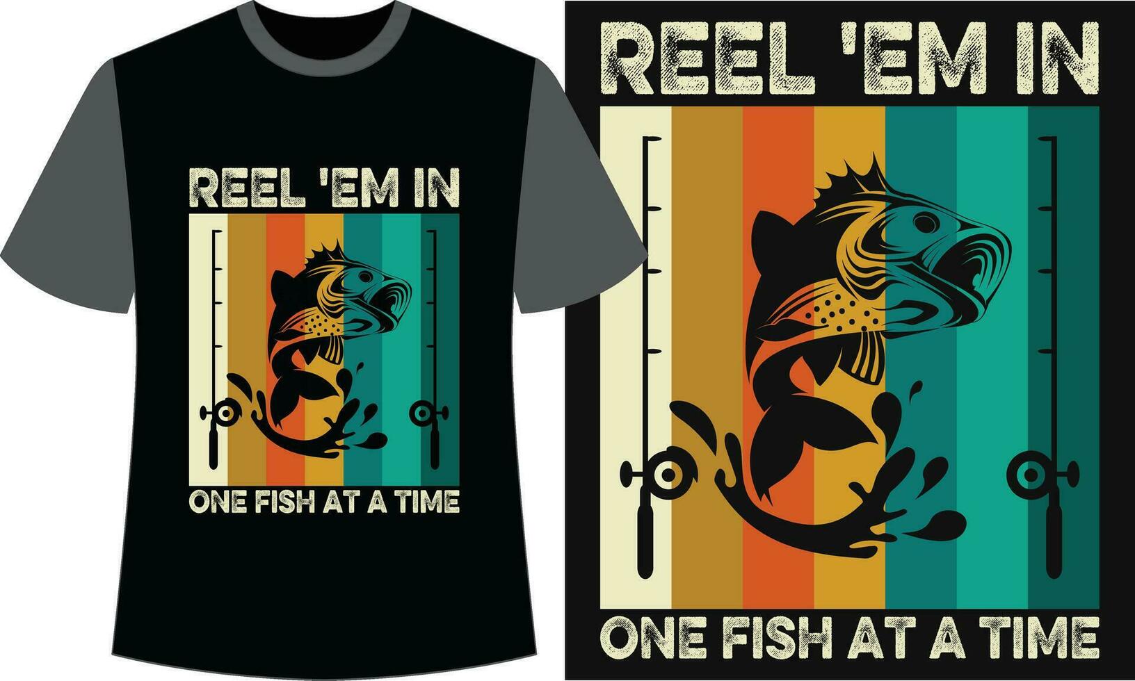 Typography Fishing T-shirt Design. Fishing Vector design.