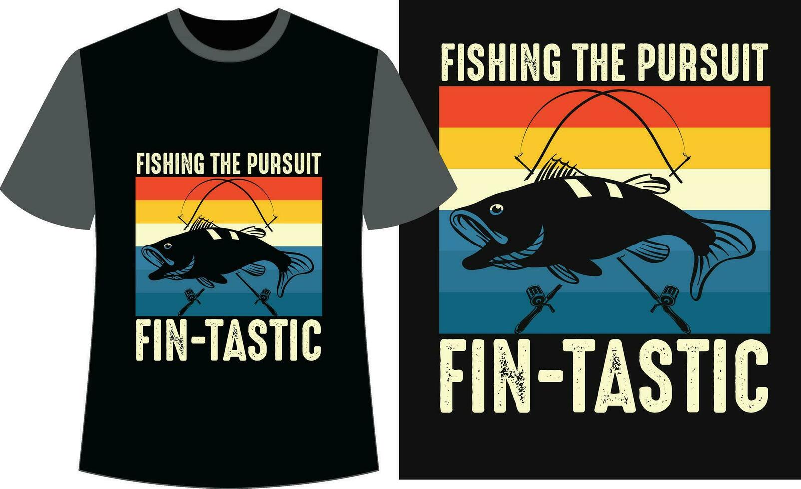 tipografía pescar camiseta diseño. pescar vector diseño