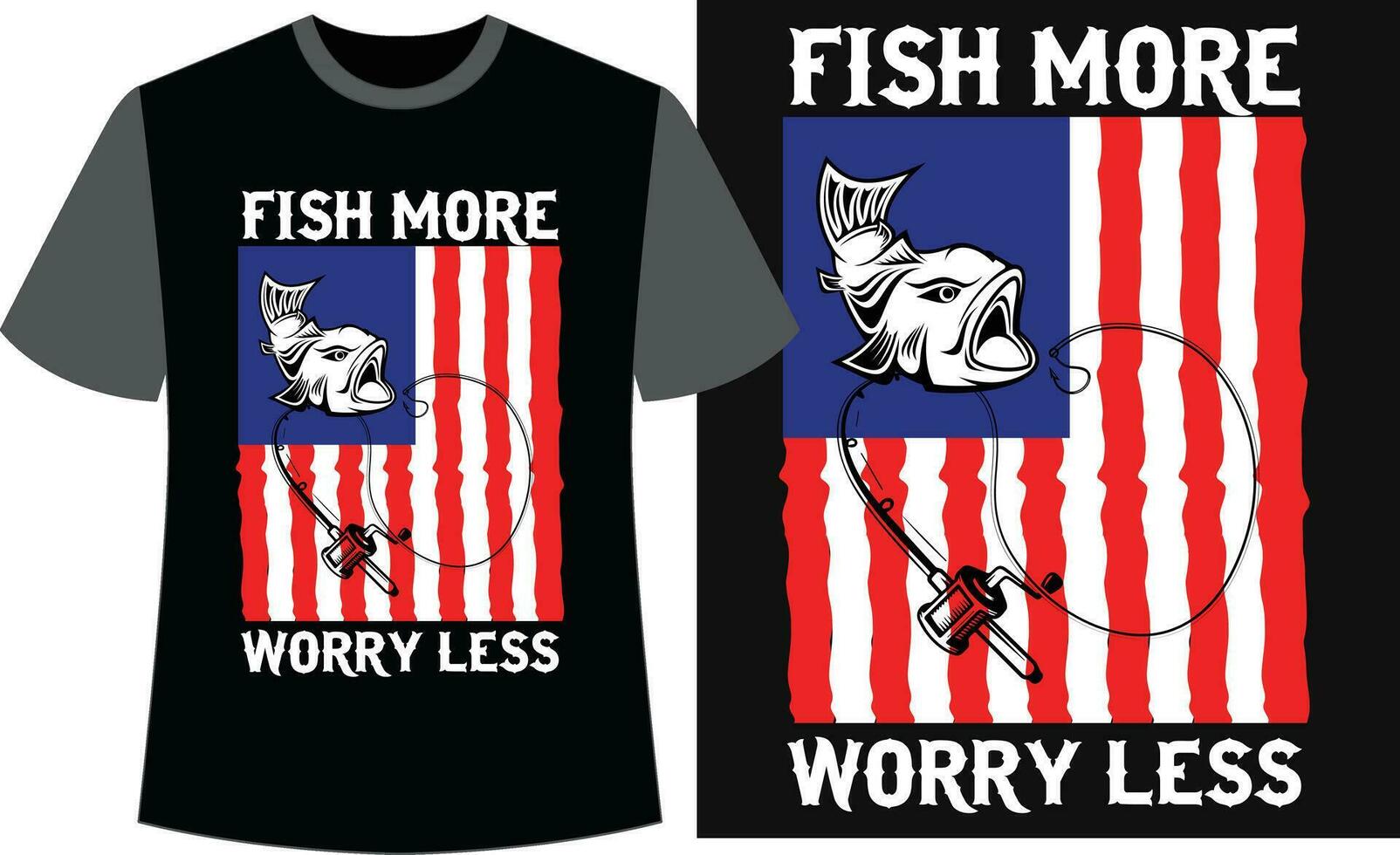 tipografía pescar camiseta diseño. pescar vector diseño