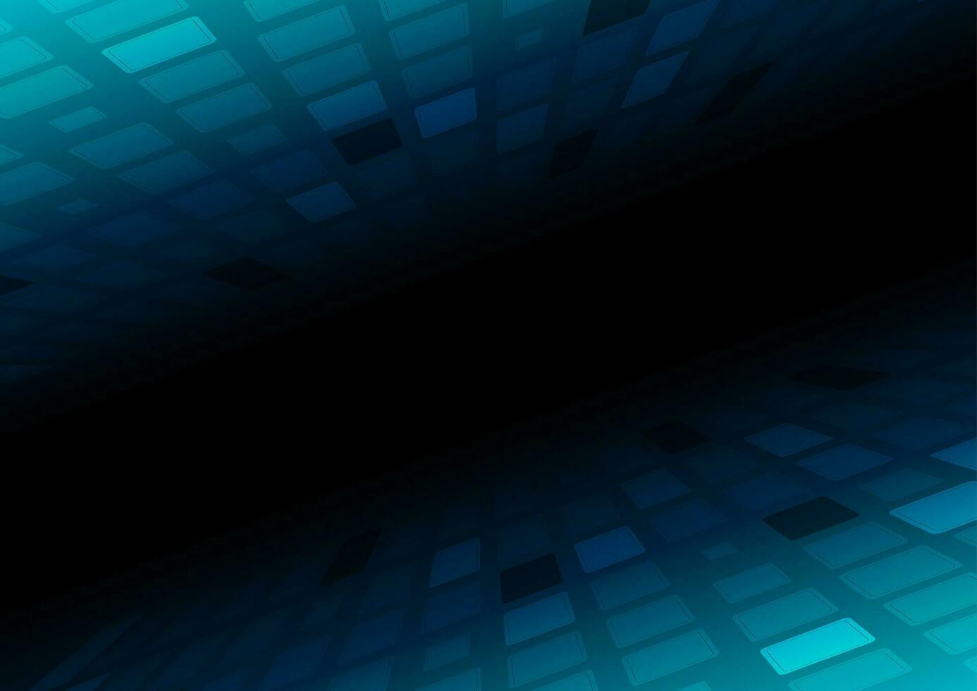 Dark blue squares abstract technology background vector