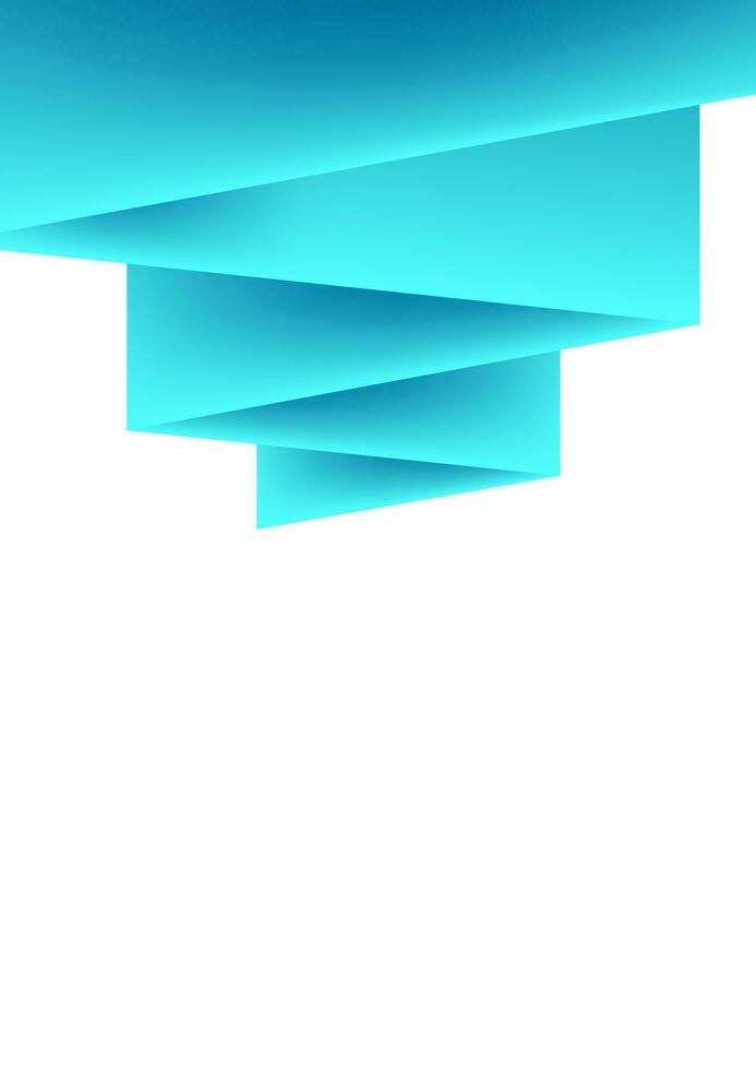 azul resumen papel origami corporativo volantes diseño vector