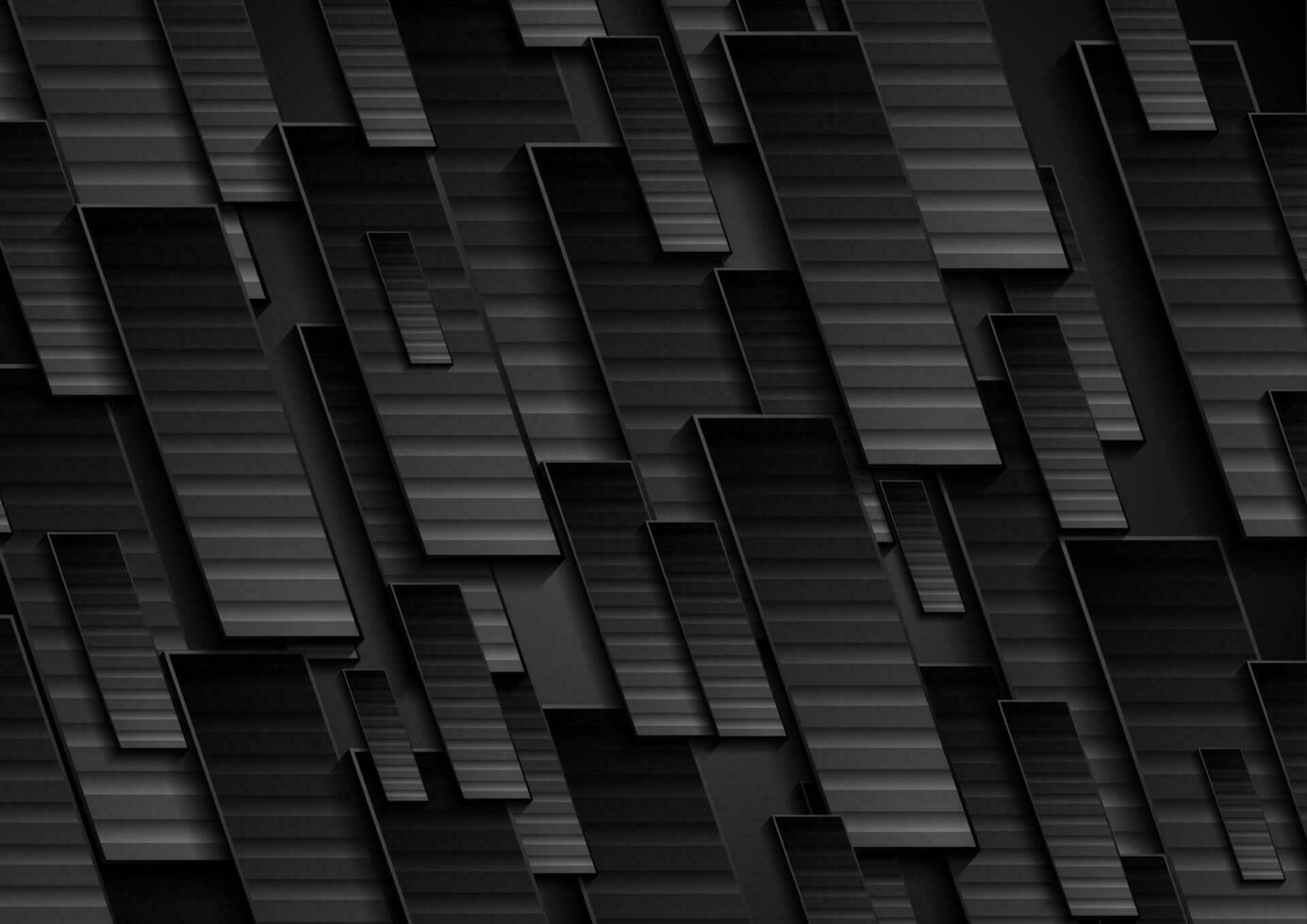 Black technology geometrical abstract background vector