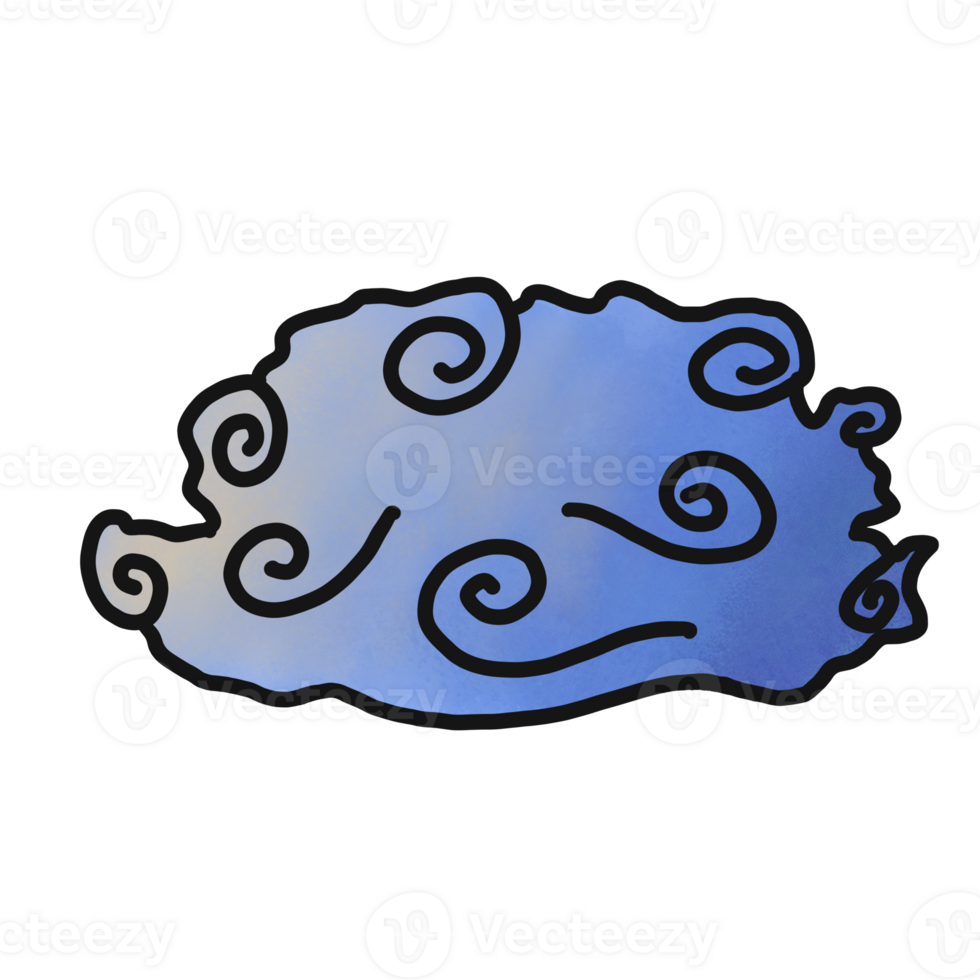 Japanese style cloud png