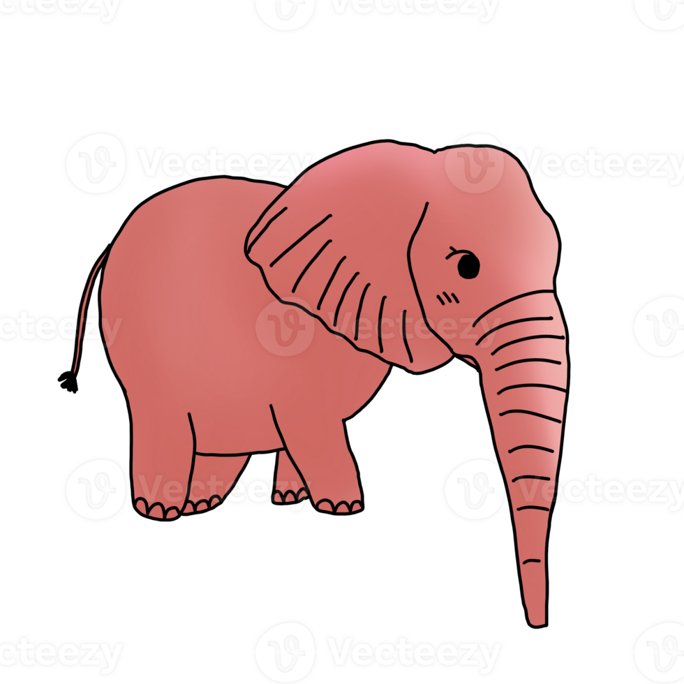 Little pink elephant 25272028 PNG