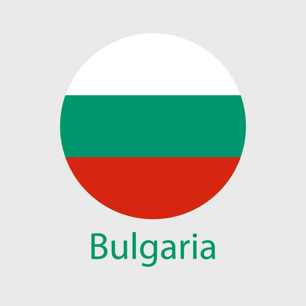 Bulgaria flag vector icon