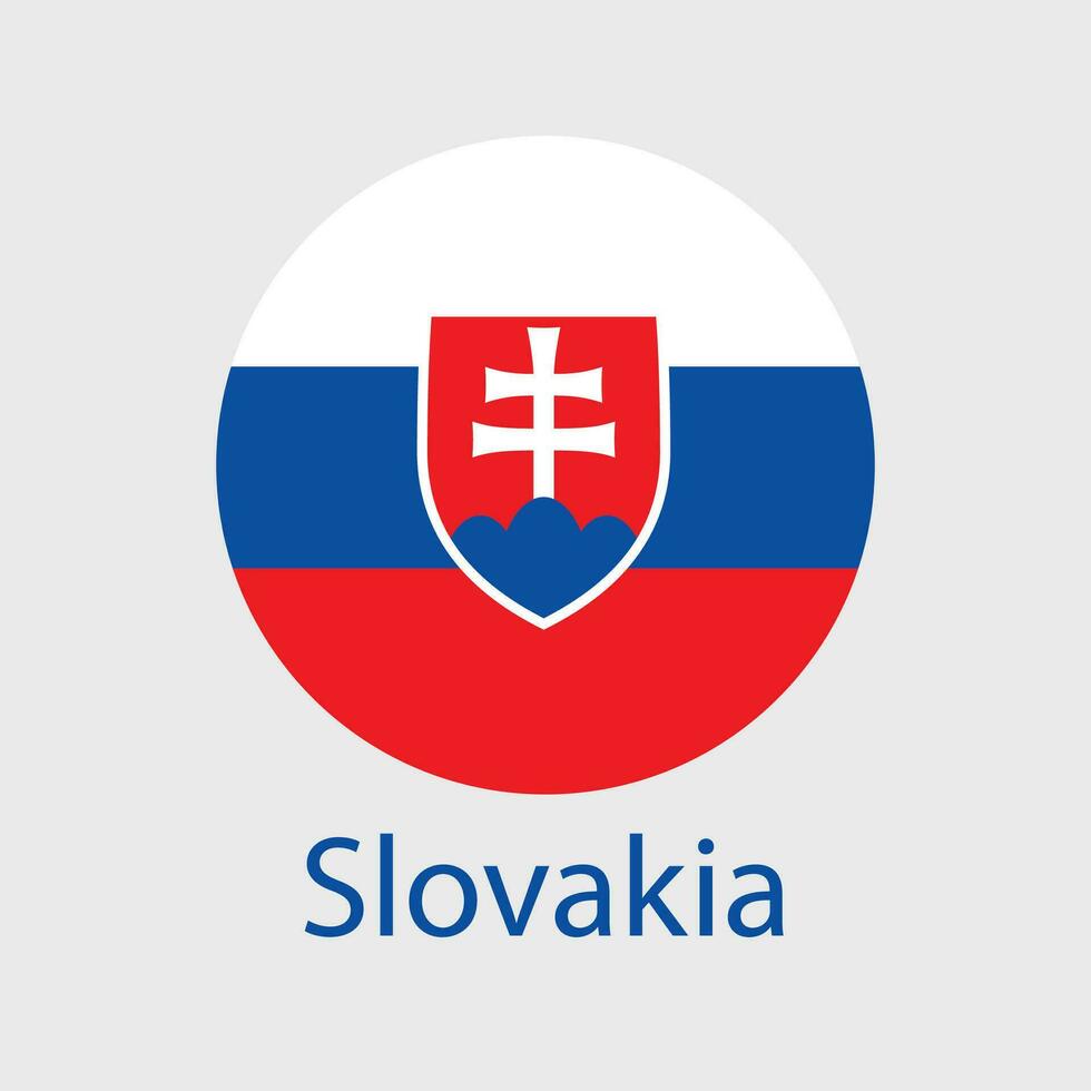 Eslovaquia bandera vector icono