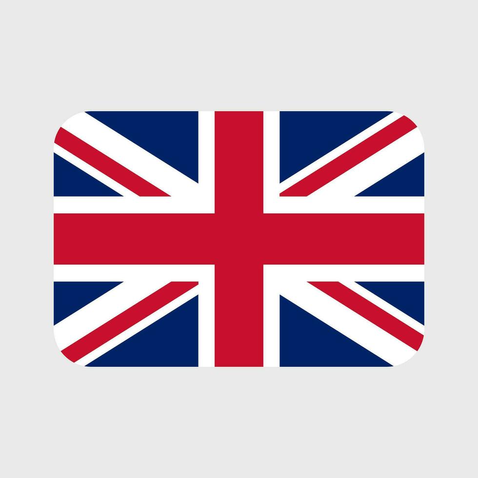 UK flag vector icon. United Kingdom and Great Britain flag illustration