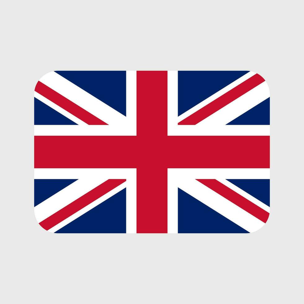 UK flag vector icon. United Kingdom and Great Britain flag illustration