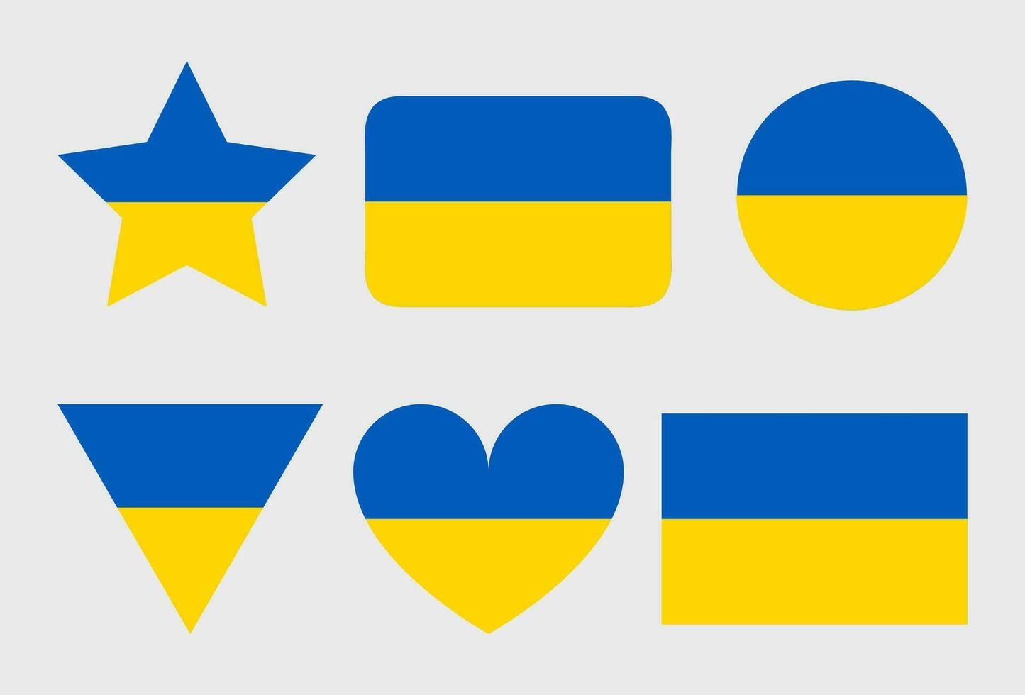 Ukrainian flag. Blue and yellow flag of Ukraine. vector