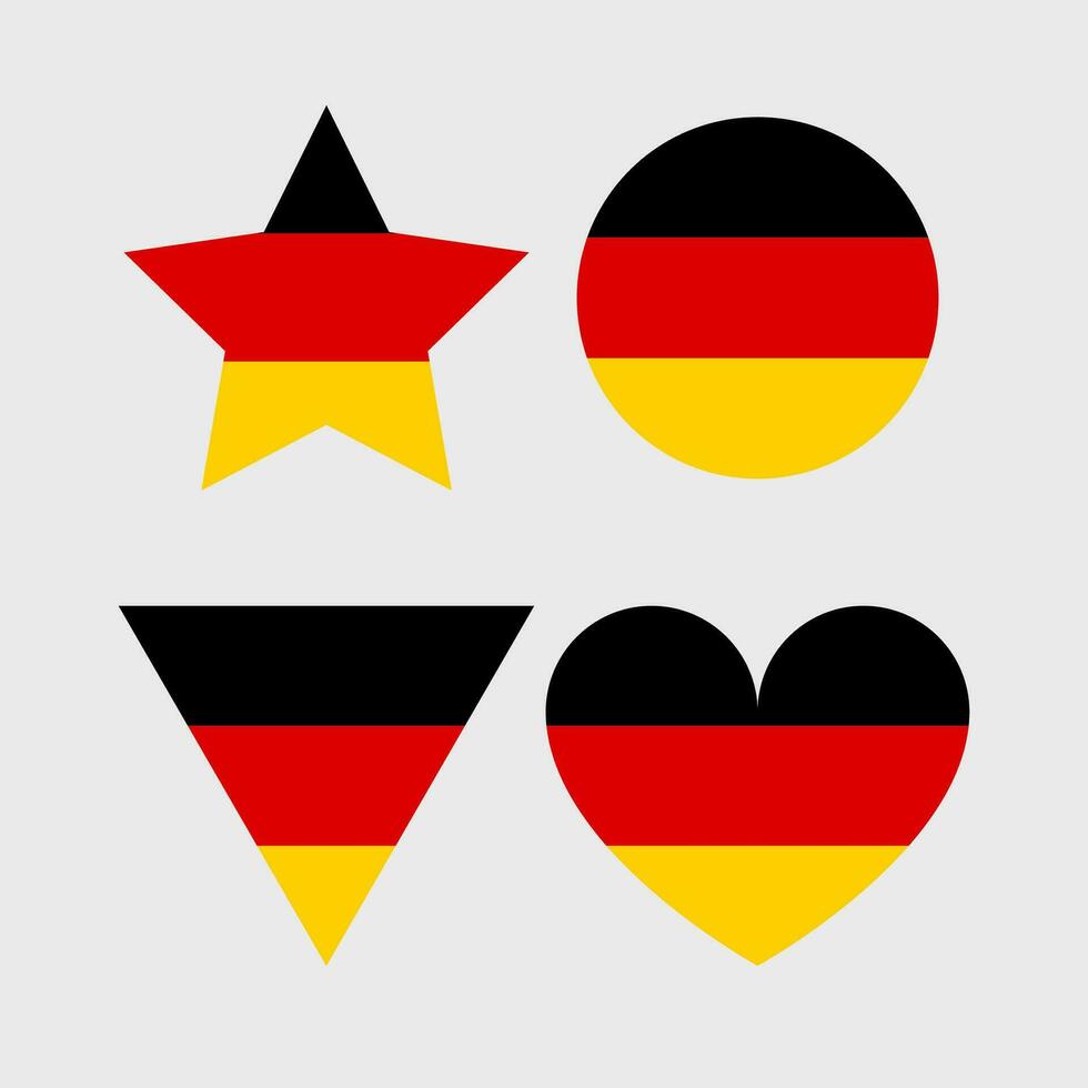 Germany flag vector icon. German flag illustration