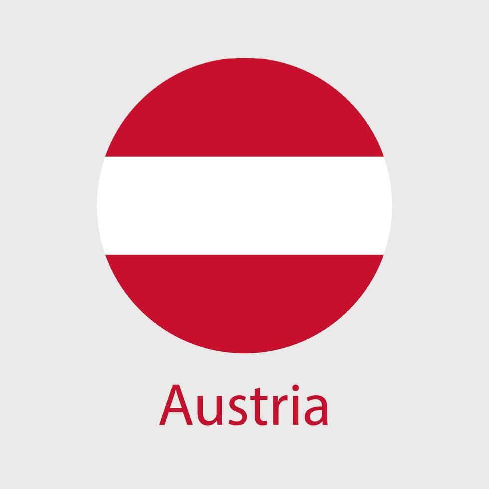 Austrian flag vector icon