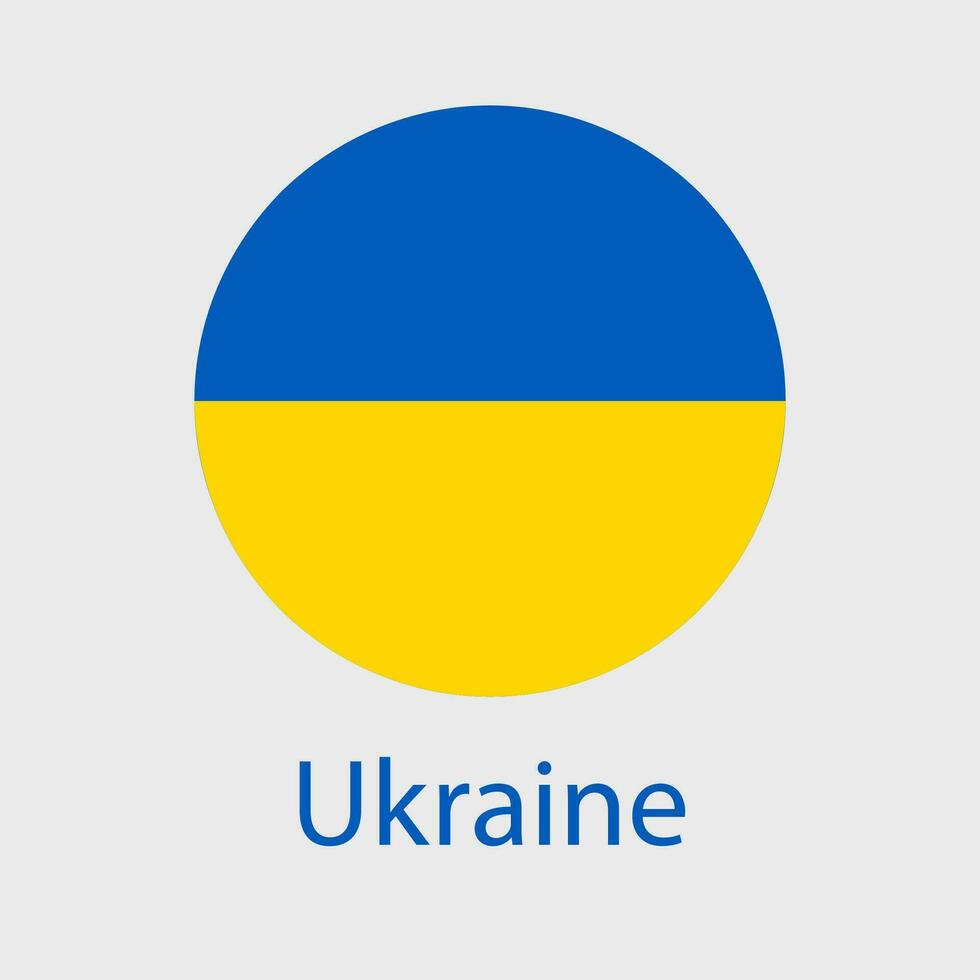 ucranio bandera. azul y amarillo bandera de Ucrania. vector