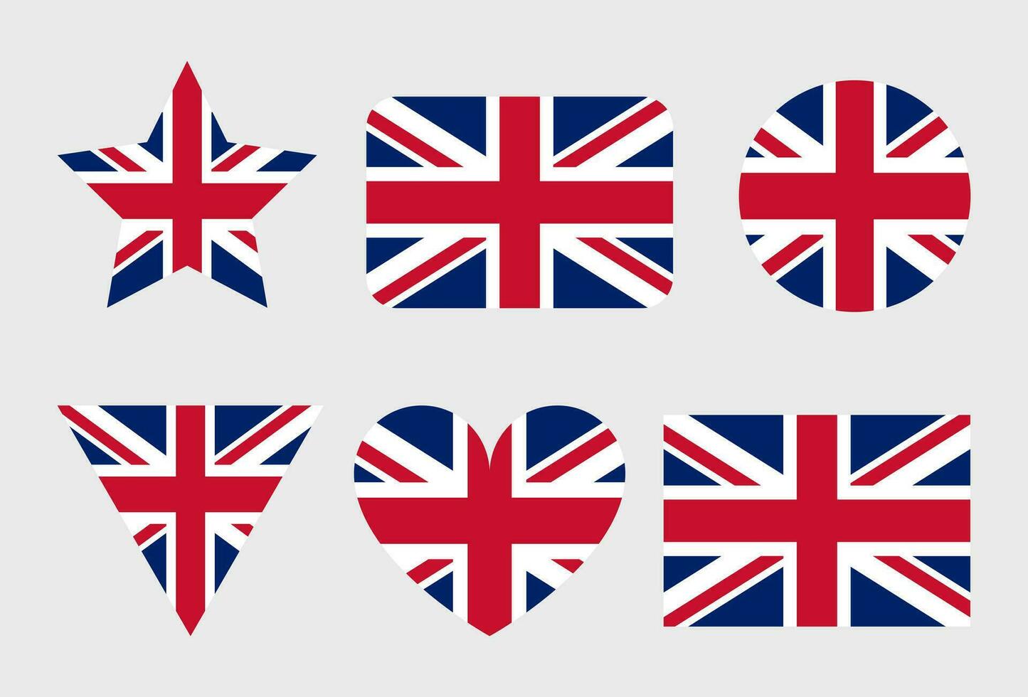 UK flag vector icon. United Kingdom and Great Britain flag illustration