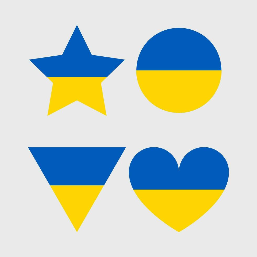 Ukrainian flag. Blue and yellow flag of Ukraine. vector