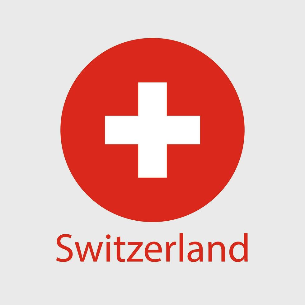 Suiza bandera vector icono