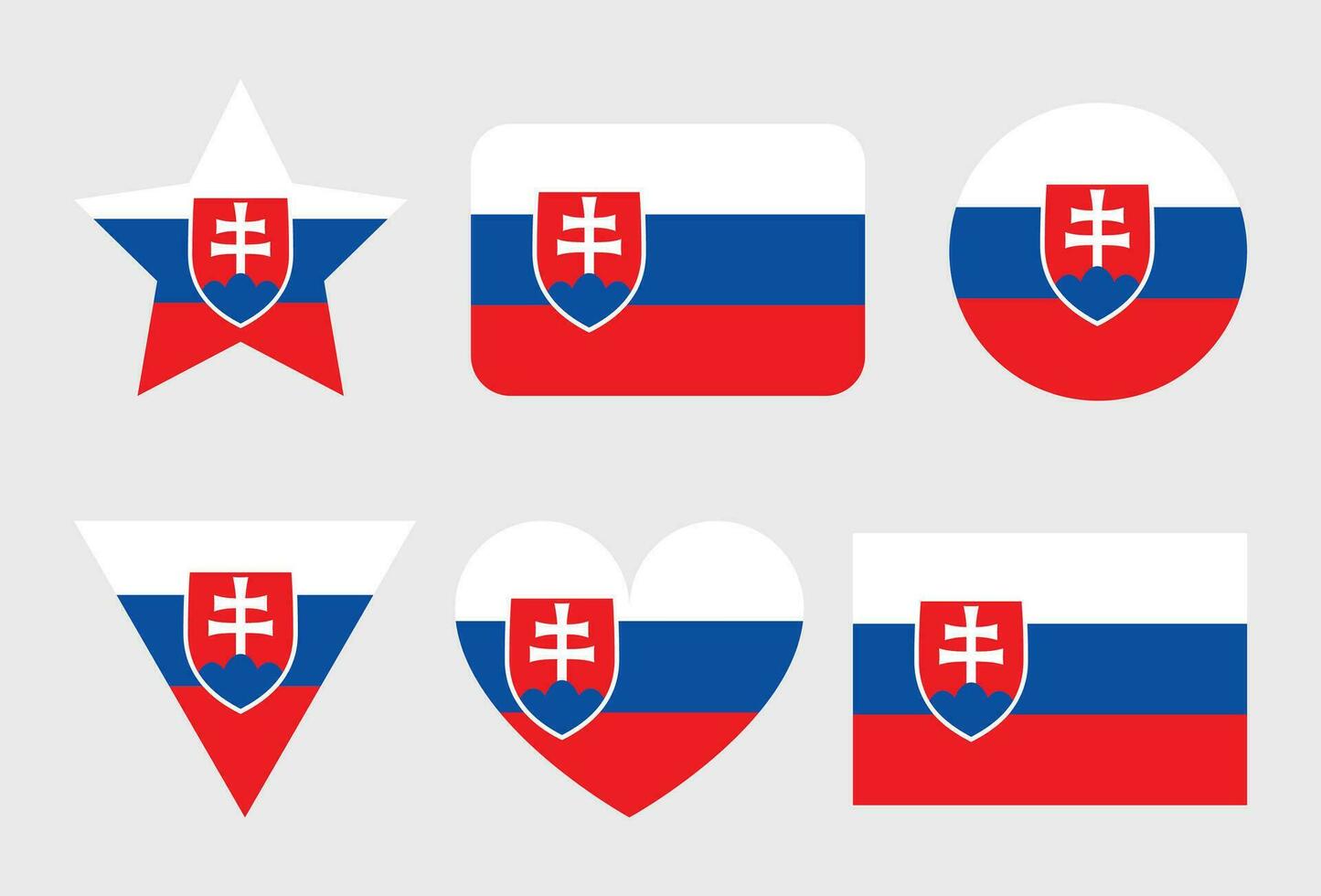 Eslovaquia bandera vector icono