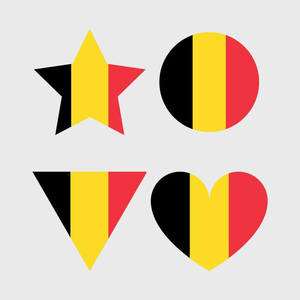 Belgium flag vector icon