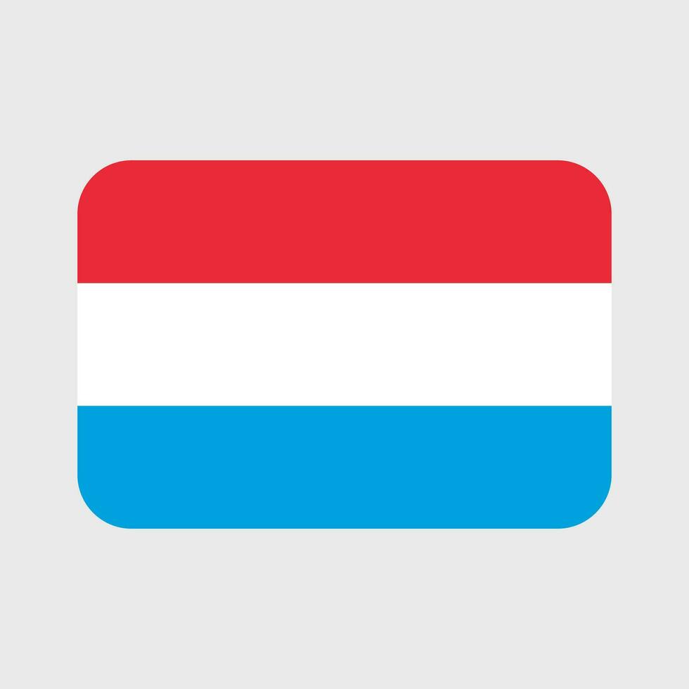 Luxemburgo bandera vector íconos conjunto en el forma de corazón, estrella, circulo y mapa